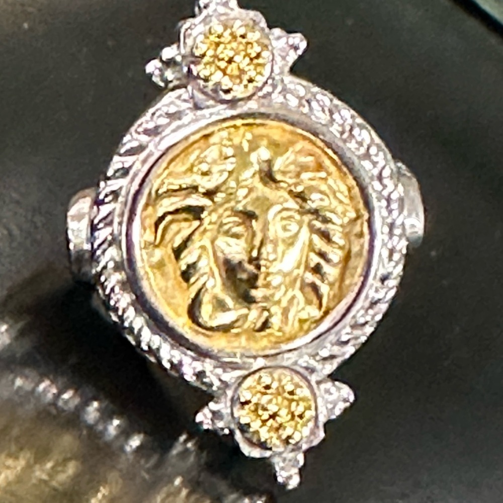 WOW POSHMARK - Authentic Taliamonte Medusa 18K Gold & Sterling Silver Ring